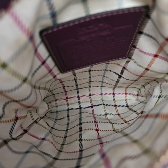 Coach Heritage Stripe Swingpack Monogram Signature Purple Crossbody Bag - Picture 4 of 10